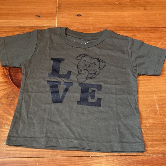 NWOT! SMALL RUMBLE 2T Screenprinted T-Shirt Tee Pitbull Dog Organic SS - Picture 3 of 10
